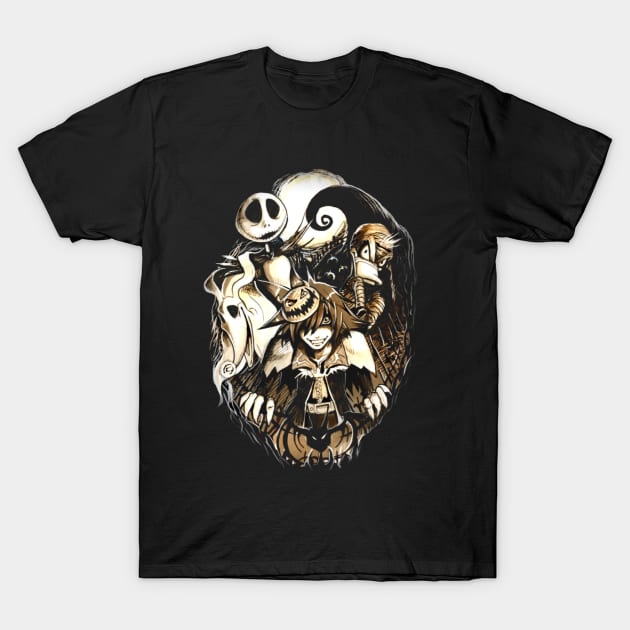 Halloween Town T-Shirt by michelo13